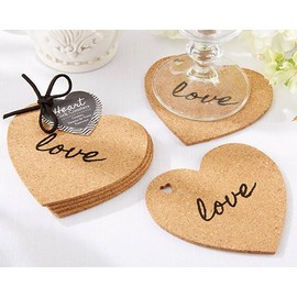 Heart Cork Coasters Set of 4 [Set of 48]