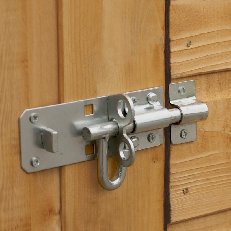 Galvanised Brenton Bolt Sliding Door Lockable Padbolt – 4" (100mm)