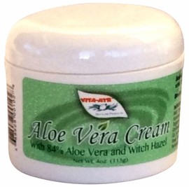 VITA-MYR Aloe Vera Cream with 84% Aloe Vera & Witch Hazel - Soothing and Moisturizing Skin Care for Natural Relief