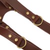 Pissente Leather Camera Strap, Brown Adjustable Dual Leather Rivet Double