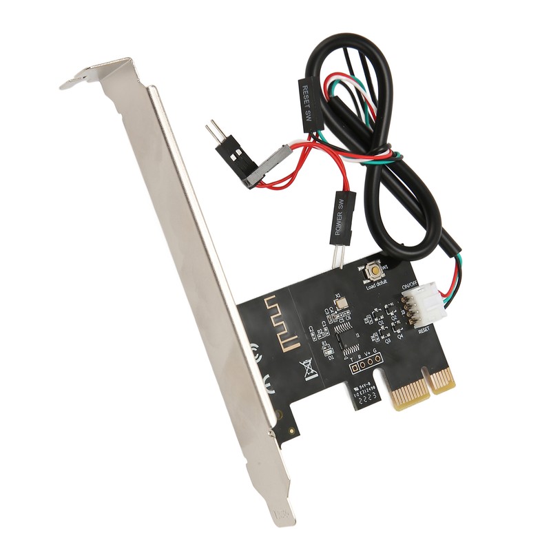 Computer Power Reset Switch PCIE Card Precise Control Thickened Gold