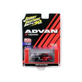 DCD 2000 Honda Civic #21 "ADVAN Yokohama" "Johnny Lightning 50th Anniversary" Limited Edition to 4800 pieces Worldwide 1/64 Diec