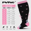 PUTUO Wide Calf Compression Socks: Plus Size Compression Socks for