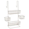iDesign The Metalo Collection Over-The-Door Hanging Shower Caddy Organizer, 22.7"