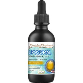 Liposomal Vitamins D3 + K2, 60ml Liquid Drops