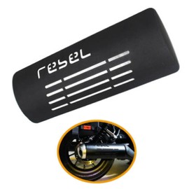 Honda Rebel/REBLE 250/500 CM/CMX300/500 2017-2022 Muffler Guard Burn Stepping Dirt Prevention Heat Shield Exhaust Pipe Protection Protector Mud Black Stainless Steel Heat Shield Exhaust Exhaust Pipe