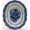 Gzhel Porcelain salad dish bowl server Hand-painted authors work