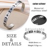 SIPURIS Sun Moon and Star Bracelet Stainless Steel Bangle Solar