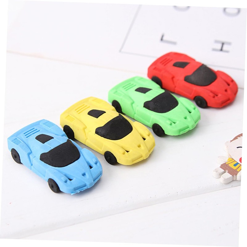 Alasum 8 Pcs Removable Eraser Novelty Eraser Car Eraser