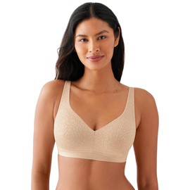 Wacoal Women's Inside Job Wirefree Side Support Bra, Sand, 40D