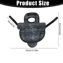 Chicken Saddles for Hens, Chicken Apron Back Protector Hen Mating Saddle Back Cover with Adjustable Shoulder Straps for Hens Pecking & Mating Protection (Grey)