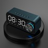 Digital Radio Alarm Clock Bluetooth Speaker Clock with Time and
