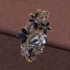 Ezing 4Pcs Brooch Lot with Large Big Size Rhinestone Crystal