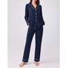 Ekouaer Womens Pajamas Set 2 Piece Long Sleeve Sleepwear Set