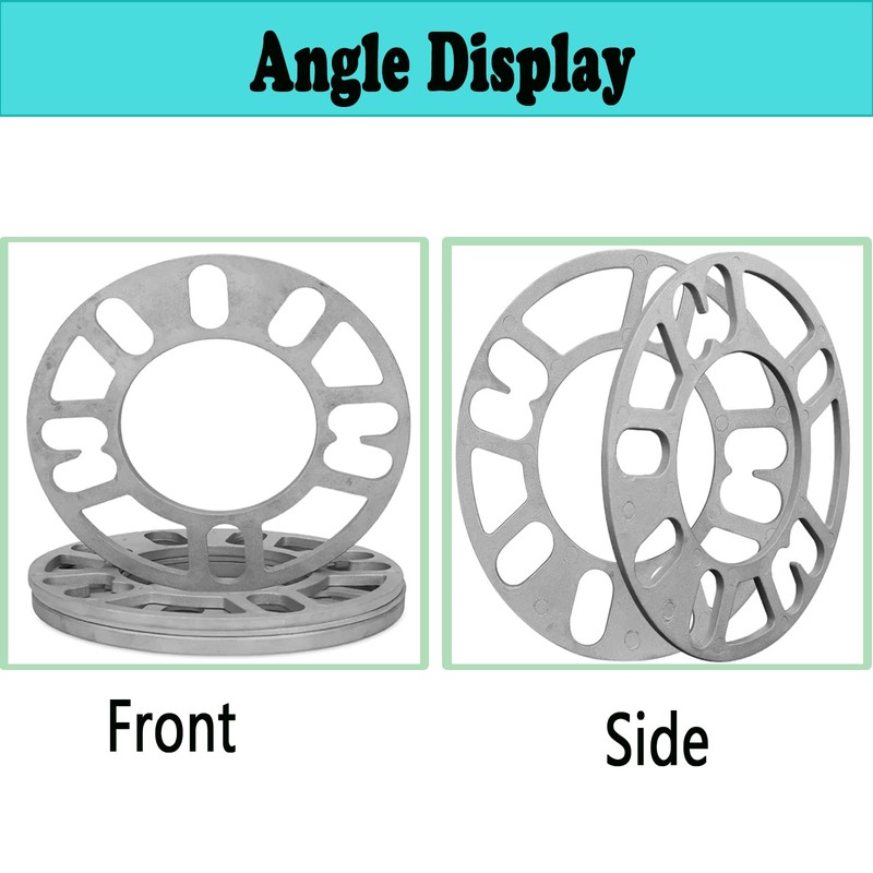 4 x Car Wheel Spacers, 4/5 Holes Wheel Spacers, Aluminium
