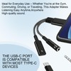 JRILUO USB C auf Klinke 3.5mm und Adapter, 2 In