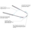 HouChanges Tongue Scraper Stainless Steel,Tongue Cleaners Fresh Breath Restored Taste