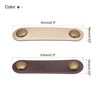 MECCANIXITY 5+5 Pcs Leather Cable Straps Cord Organizer 63x16mm Ties