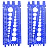 Tsudoku 2Pc Nut Bolt Thread Gauge Checker Bolt Size and