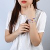 C·QUAN CHI Tila Bead Bracelet Women Strand Bracelet Flat Bead