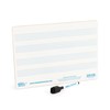 A4 Mini Dry-Wipe Music whiteboard with 4 pre-Printed Staves