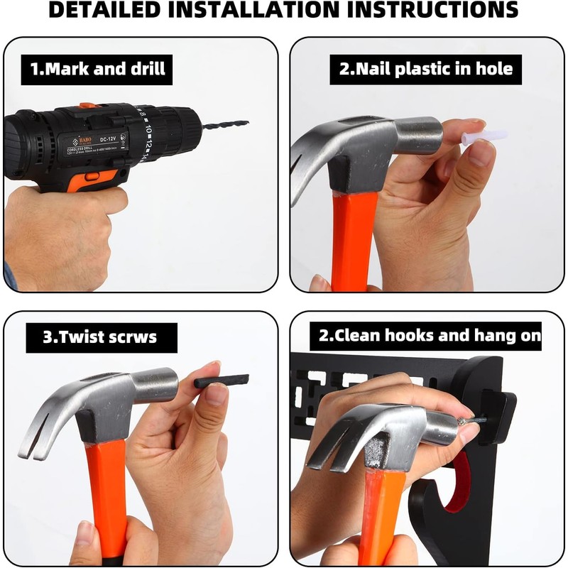 FOXSMZZ Sword Holder Wall Mount Samurai Sword Stand Display Katana