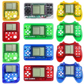 Fizzvolta 12Pcs Video Game Party Favors for Kids, Mini Arcade Video Game Keychain Bulk Gaming Party Supplies