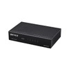 BUFFALO LSW7-GT-5ES/BK Giga 5-Port Switching Hub, External Power Supply, Metal Housing, Magnet Included
