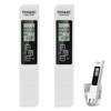 2 Pack TDS Tester - 3-in-1 Water Quality Tester -