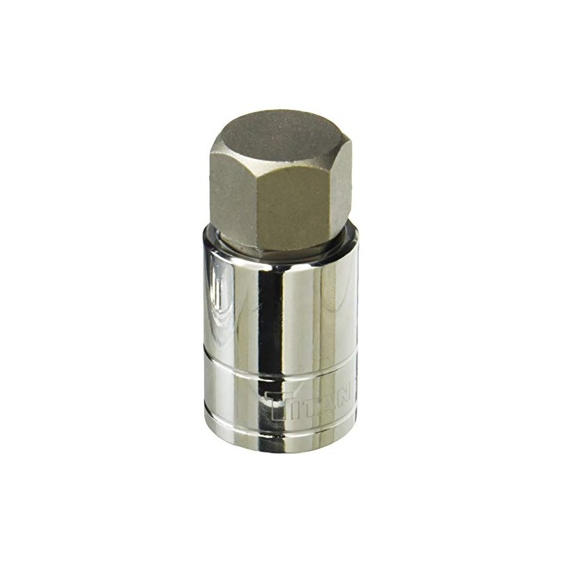 Titan Tools 15668 1/2-Inch Drive x 7/8-Inch Hex Bit Socket