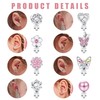YADOCA 8 Pairs of Clip Earrings for Women Girls Clip