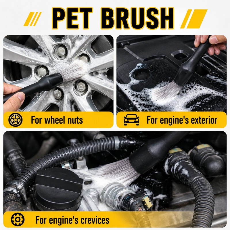 Car Detailing Brush Set for Interior Cleaning – 4–5 Piece