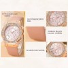 Gaiety Kit Reloj 2 Piezas Lujo Con Diamantes De Pulsera