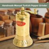 Sozen 4.3" Manual Pepper Grinder Brass – Handmade Turkish Pepper