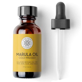 Pure Body Naturals Marula Facial Oil 1 Fluid Ounce - Cold Pressed Tablets for Face and Hair Luxury Beauty Vegan Gluten Free 100% Natural / 퓨어 바디 내추럴 마룰라 페이셜 오일 1 플루이드 온스 - 얼굴과 모발을 위한 냉간 압착 정제 럭셔리 뷰티 비건 글루텐 프리 100% 천연