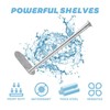 2-Section Stainless Steel Clothes Hanger Storage, Retractable Space Saving Clothes
