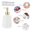 ABOOFAN 2pcs Refillable Ceramic Shampoo Dispenser Elegant Bathroom Soap Pump