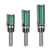 sourcing map Pattern Flush Trim Router Bit 0.3" Shank 0.63"