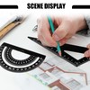 4 Pieces Aluminium Alloy Ruler Set, Metal Architect Scale Ruler