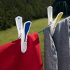 HANGERWORLD Strong 8cm Plastic Clothes Washing Line Pegs Rubber Soft