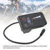 Electric Bike Power Display Meter,5 Pin Interface ABS Housing LED