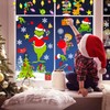 YY-JUNYING 153 PCS Christmas Window Stickers ，9 Sheets christmas window
