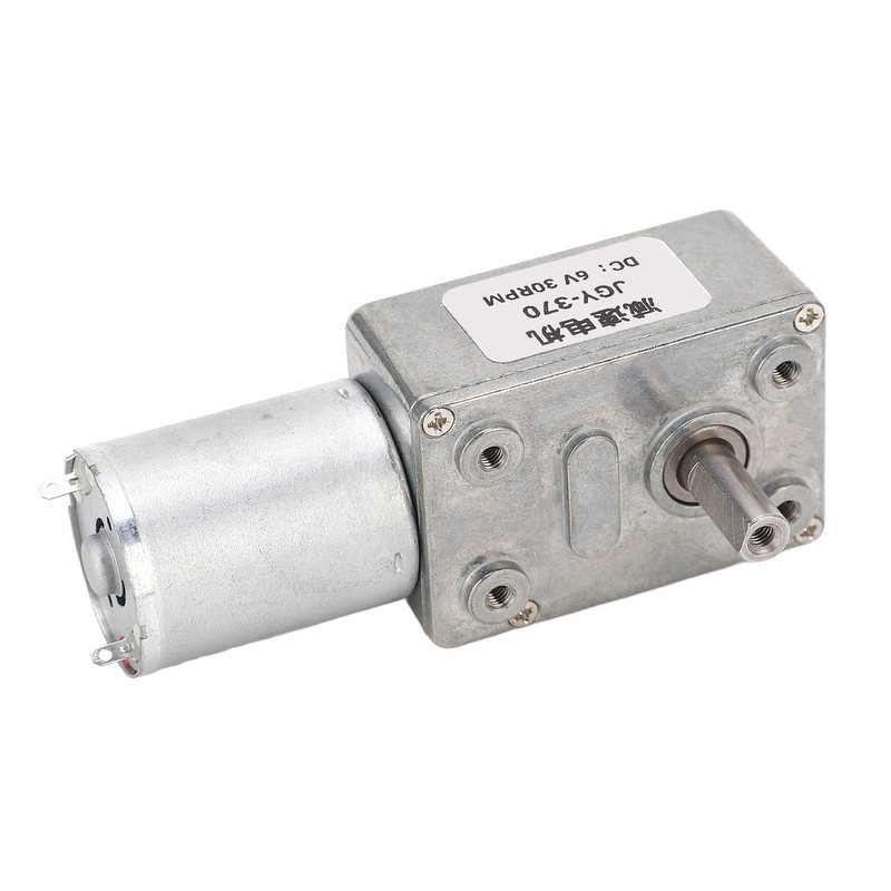 Worm Gear Motor High Torsion 12mm Single Shaft Self Locking
