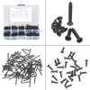 800pcs M2 Black Carbon Steel Countersunk Head Flat Head Self