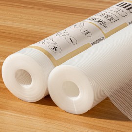 FEXIA 2 Rolls Shelf Liners for Kitchen Cabinets Non-Slip Drawer Liner 20 Inches x 20 FT Waterproof & Oil-Proof Non Adhesive Durable Material Fridge Liner for Shelves