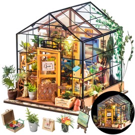 Rolife Dollhouse Miniature Kit, Florist, LED Included, Plastic Model, Living Room, DIY, Doll House, Figure, Accessory, Toy, Interior, Easy Assembly, Beginner, For Kids, Adults, Christmas, Birthday,