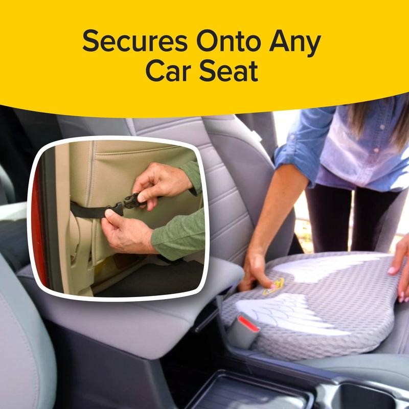 Bulbhead Angle Ride Premium Car Seat Cushions, Memory Foam Back