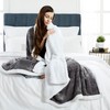 Penguin Home Solid Sherpa Blanket, Microfiber Throw for All Season,