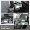 Hiitytin 7-In-1 Car Seat Back Organizer with 3.74” Cup Holders,