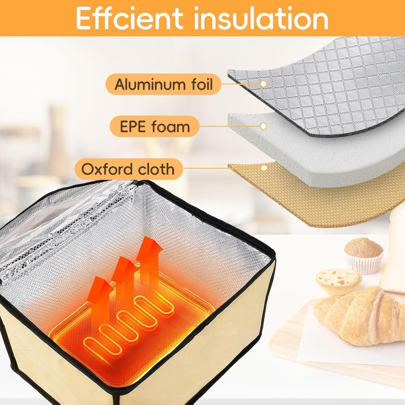 Msiud Bread Proofer with Heater, Dough Proofing Box with Temperature